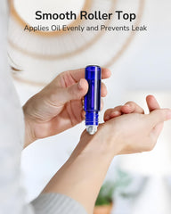 ULG – Verre cobalt bleu, 10ml, idéal pour le transport en voyage.