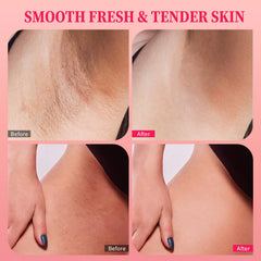 ULLUXE Bikini Area Exfoliator peach scent for pre-shave prep and pampering