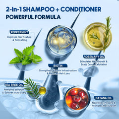 Shampooing ulluxe Biotin pour homme, flacon vu de côté avec étiquette complète