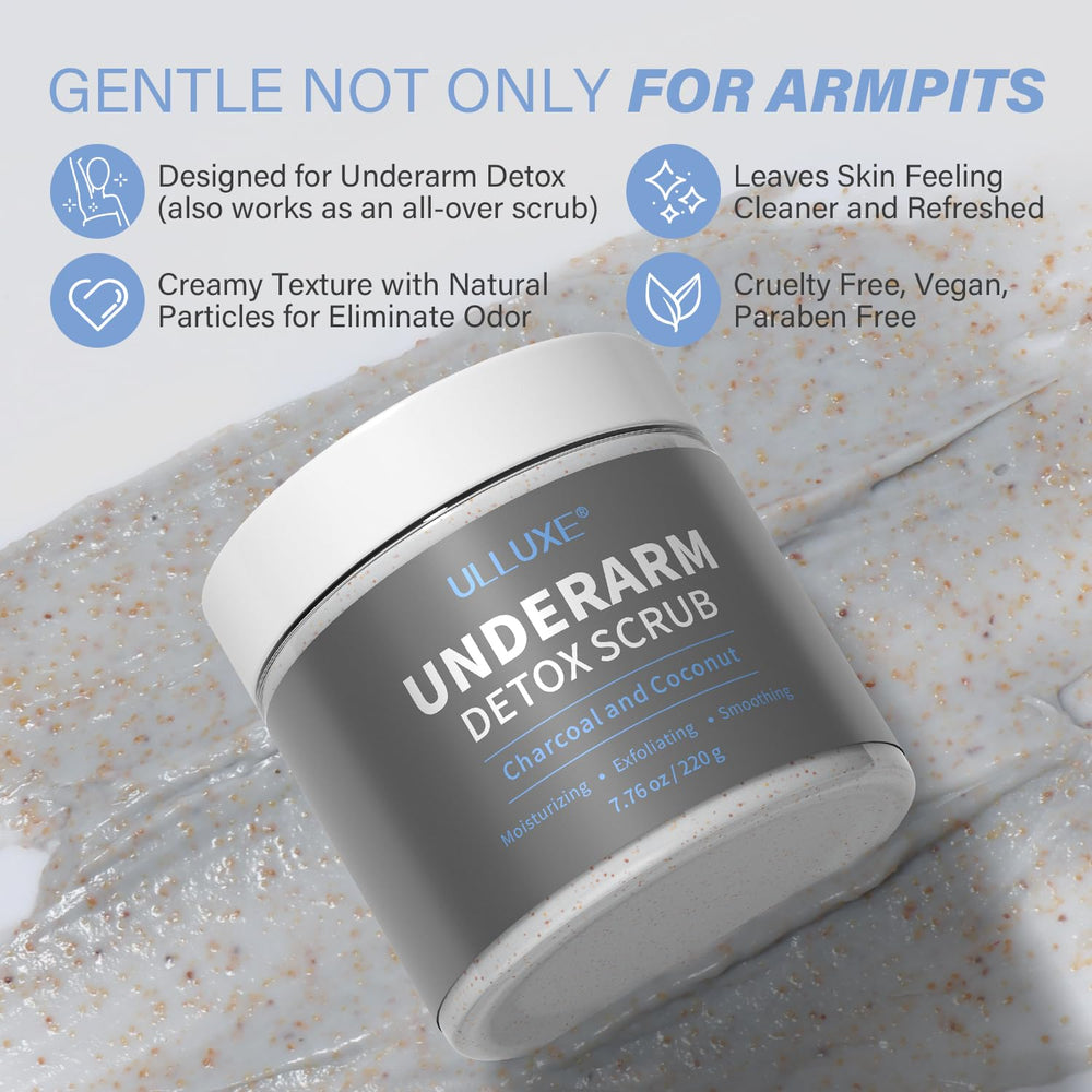 Exfoliant corps ulluxe zone bikini: peau plus lisse et uniforme.
