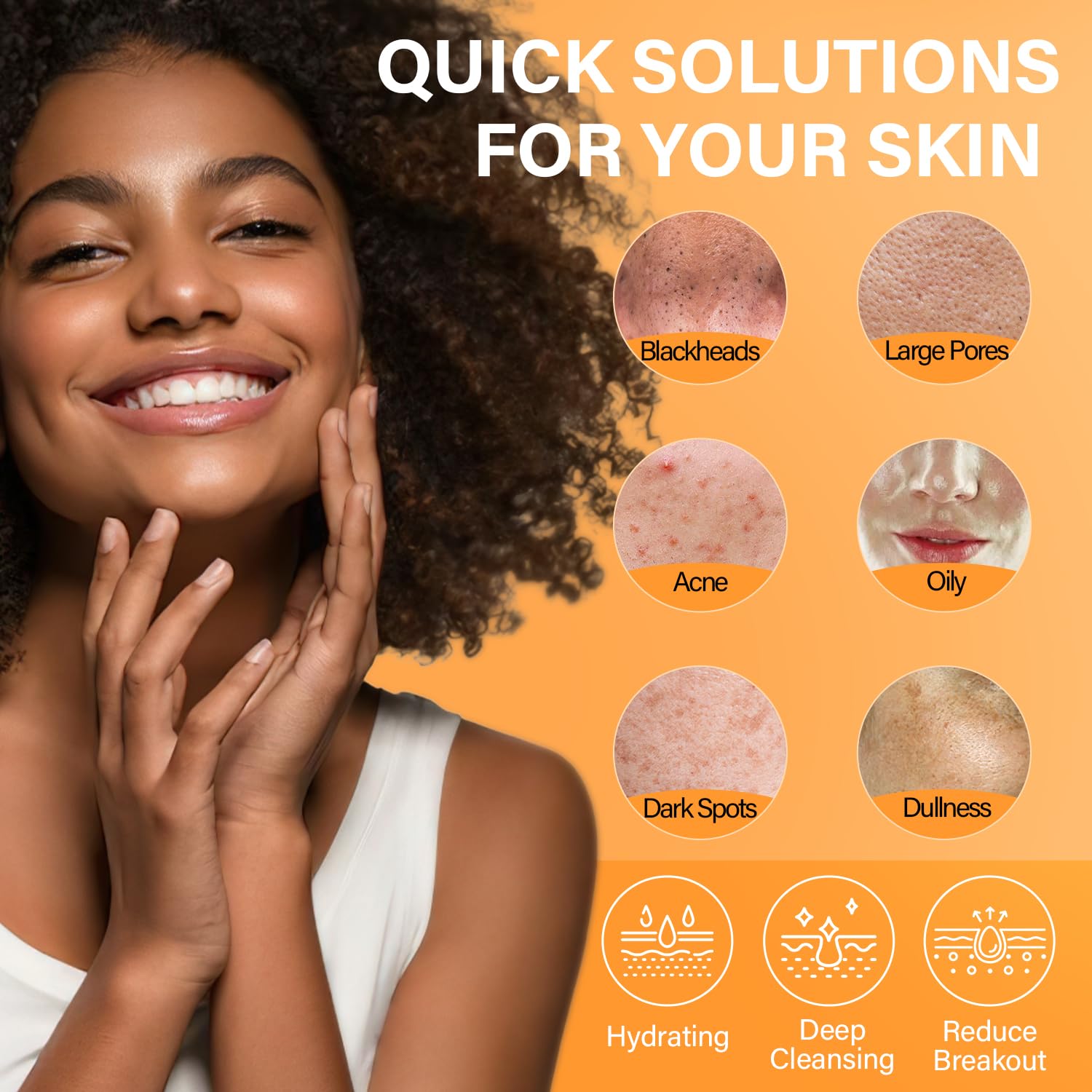 Kit soin ulluxe avec brosse et éponge facilite l'application du masque.