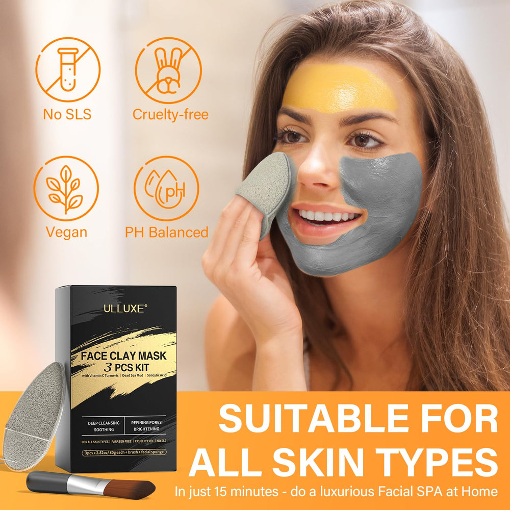 Set cadeau ulluxe pour le soin du visage, prêt à offrir.