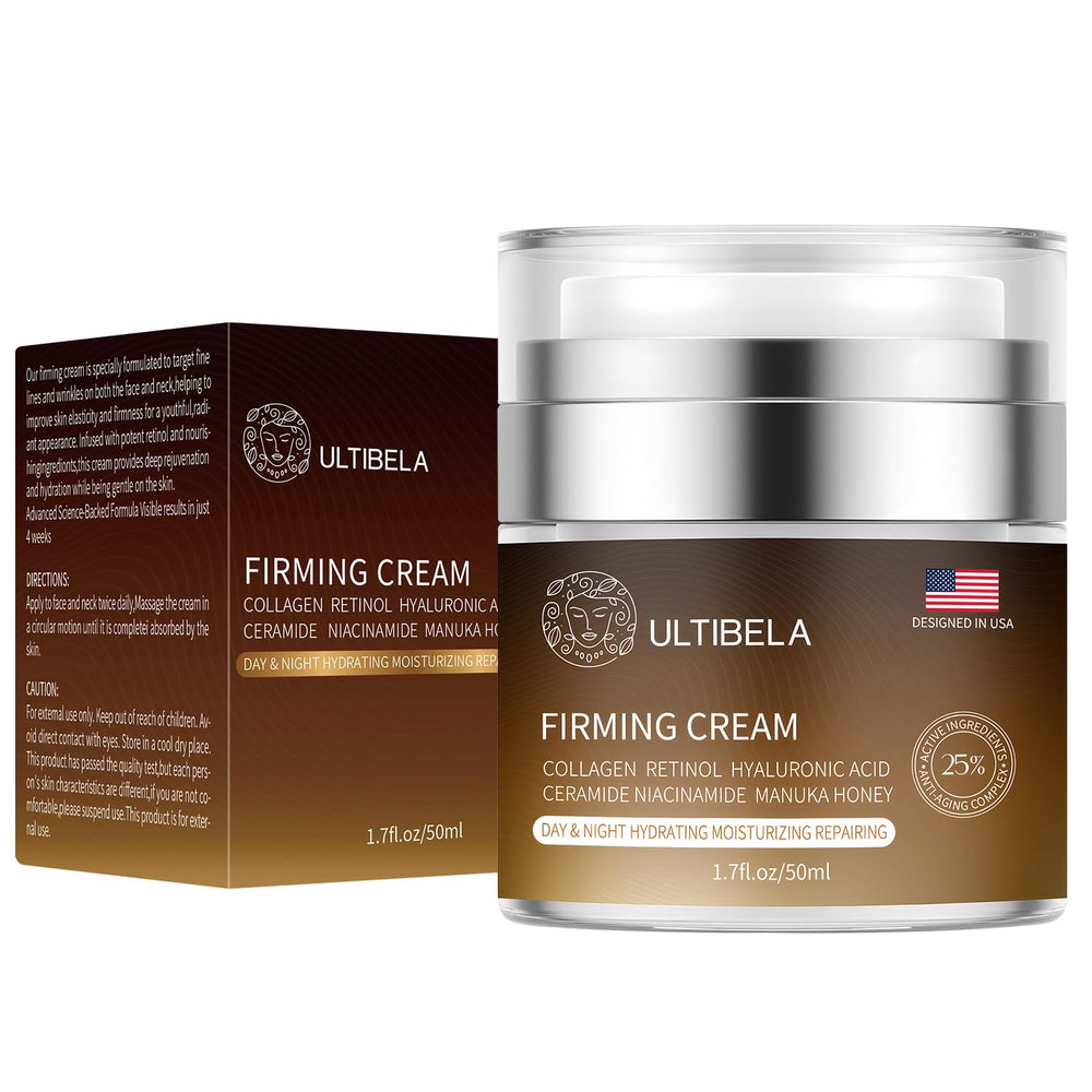 ULTIBELA Crème Cou – emballage élégant adapté à tous les types de peau.