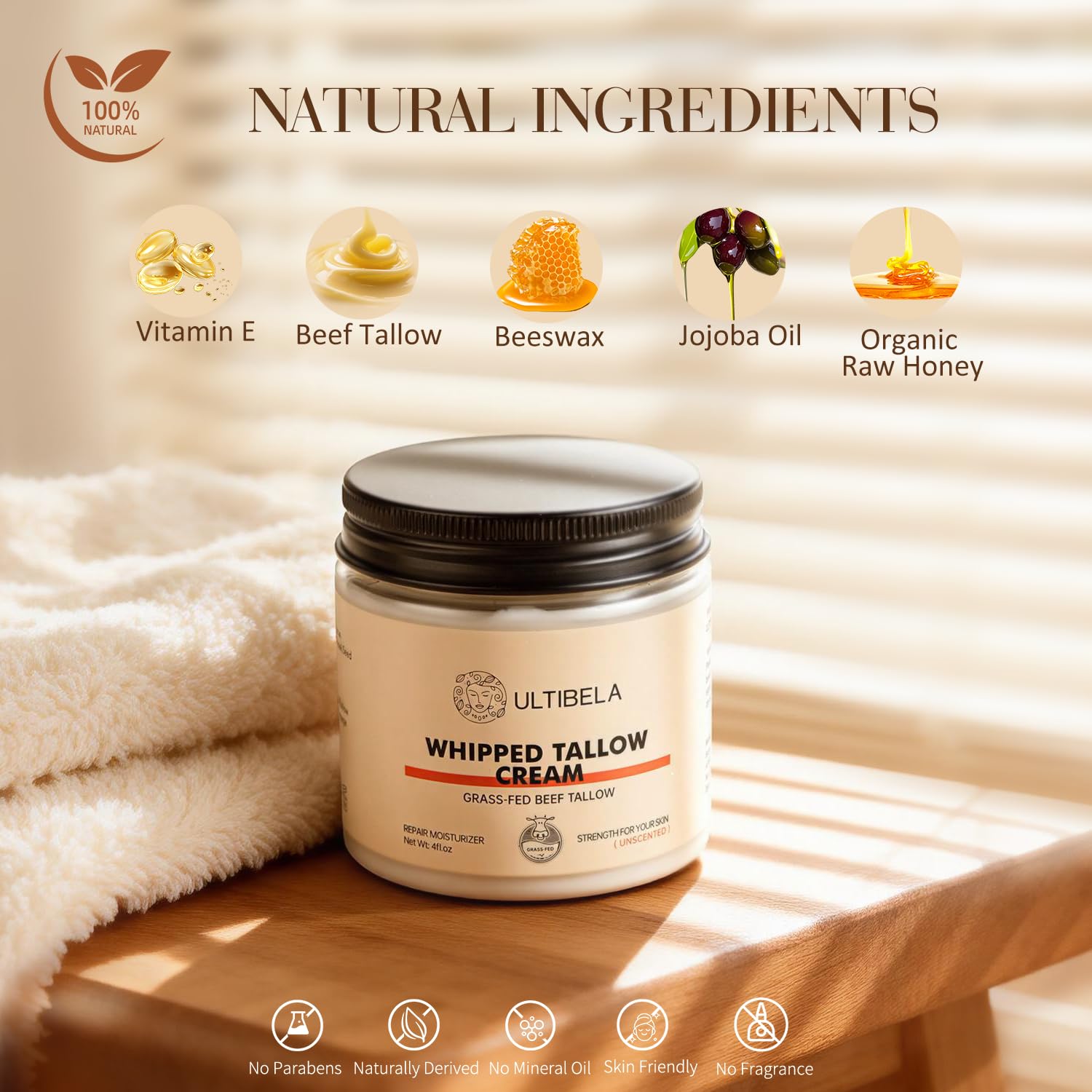 Bocal creme visage et corps ULTIBELA pret a lapplication.