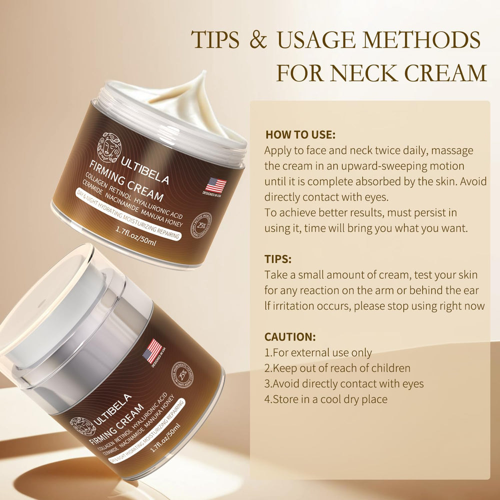 ULTIBELA Crème Cou – éclat du teint grâce à la niacinamide.