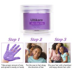 Texture crème de Ultikare Color Wax Violet, facile à appliquer sur les cheveux