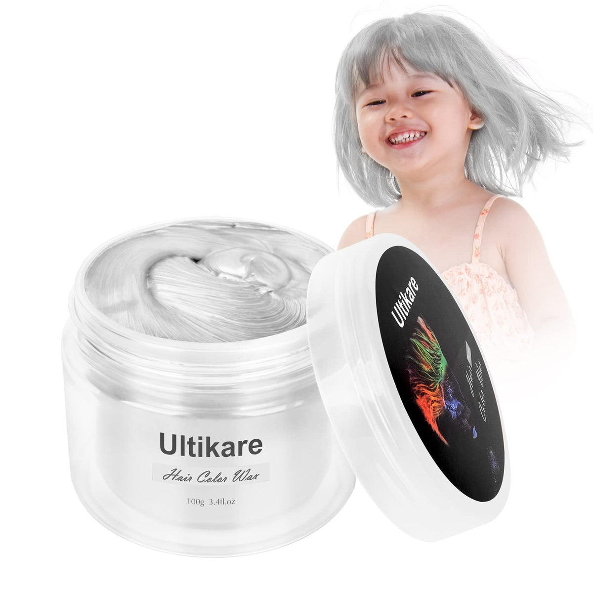 Ultikare coloration cheveux enfant rouge, résultat rapide et amusant pour Halloween ou costume.