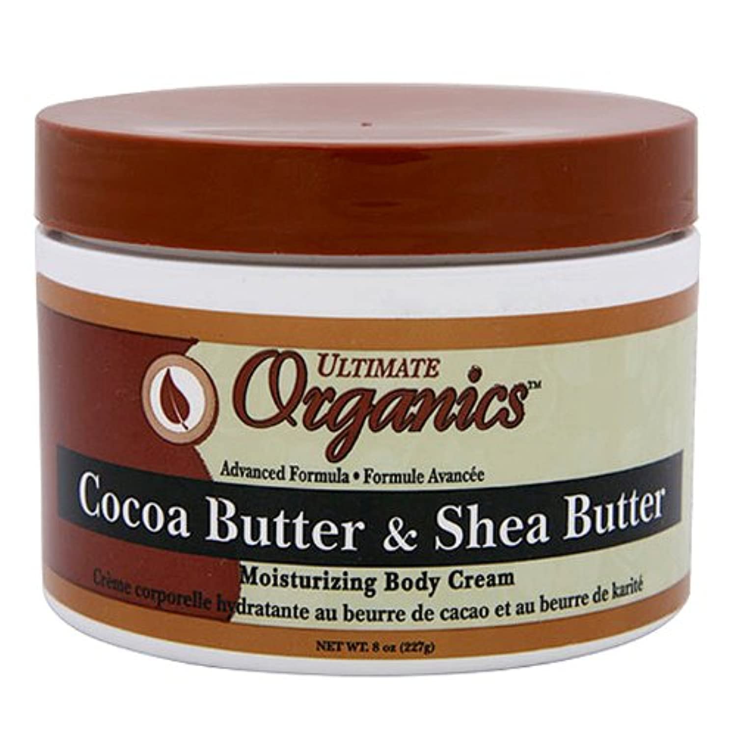 Ultimate Organics Beurre cacao karité – pot offrant un soin nourrissant pour une peau veloutée