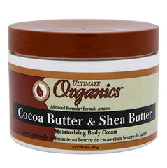 Ultimate Organics Beurre cacao karité – pot offrant un soin nourrissant pour une peau veloutée