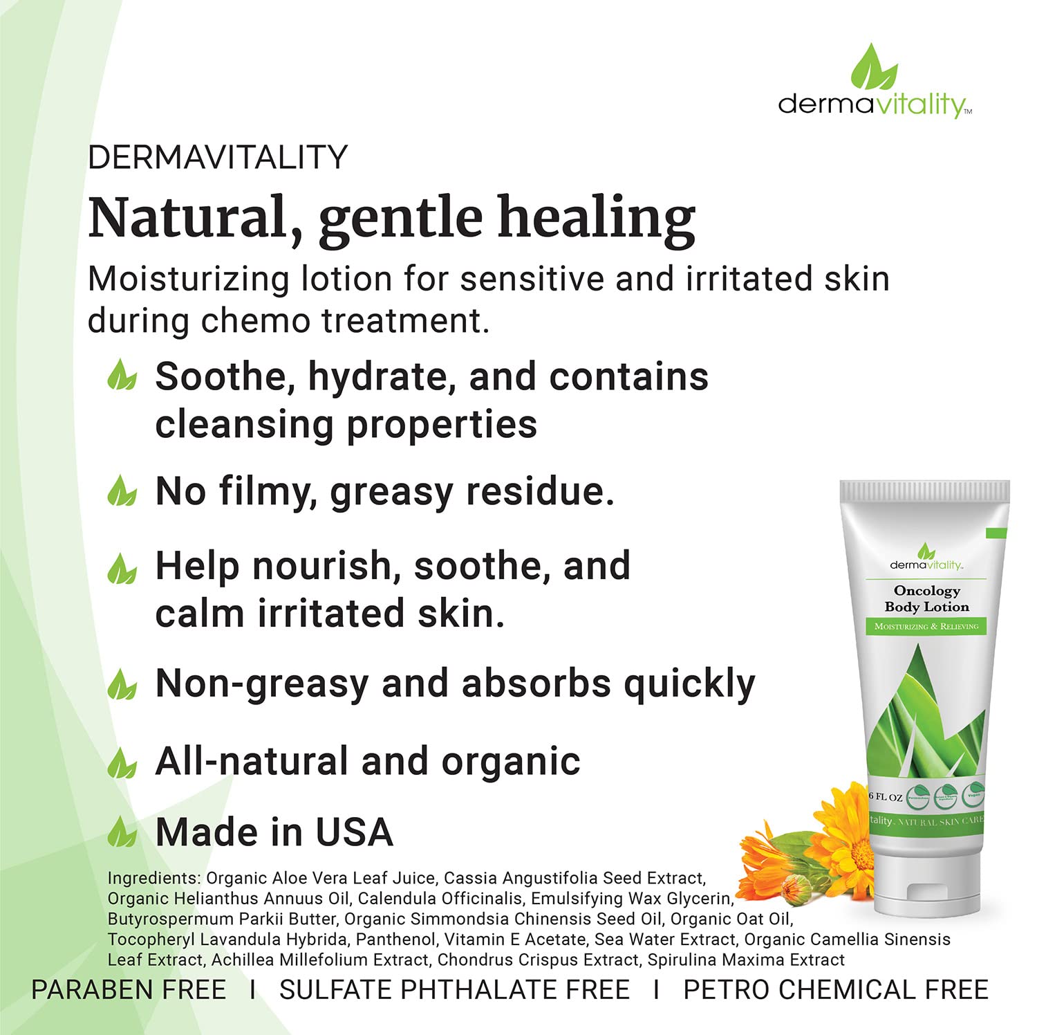 UltimateVitality Crème oncologie, texture non grasse laissant la peau confortable