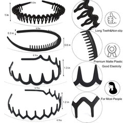 Bandeaux ULTIMUTE avec dents noir mat, maintien sûr pendant l'exercice.