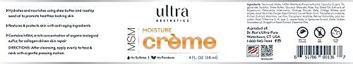 Emballage pratique de la MSM Ultra Aesthetics crème hydratante