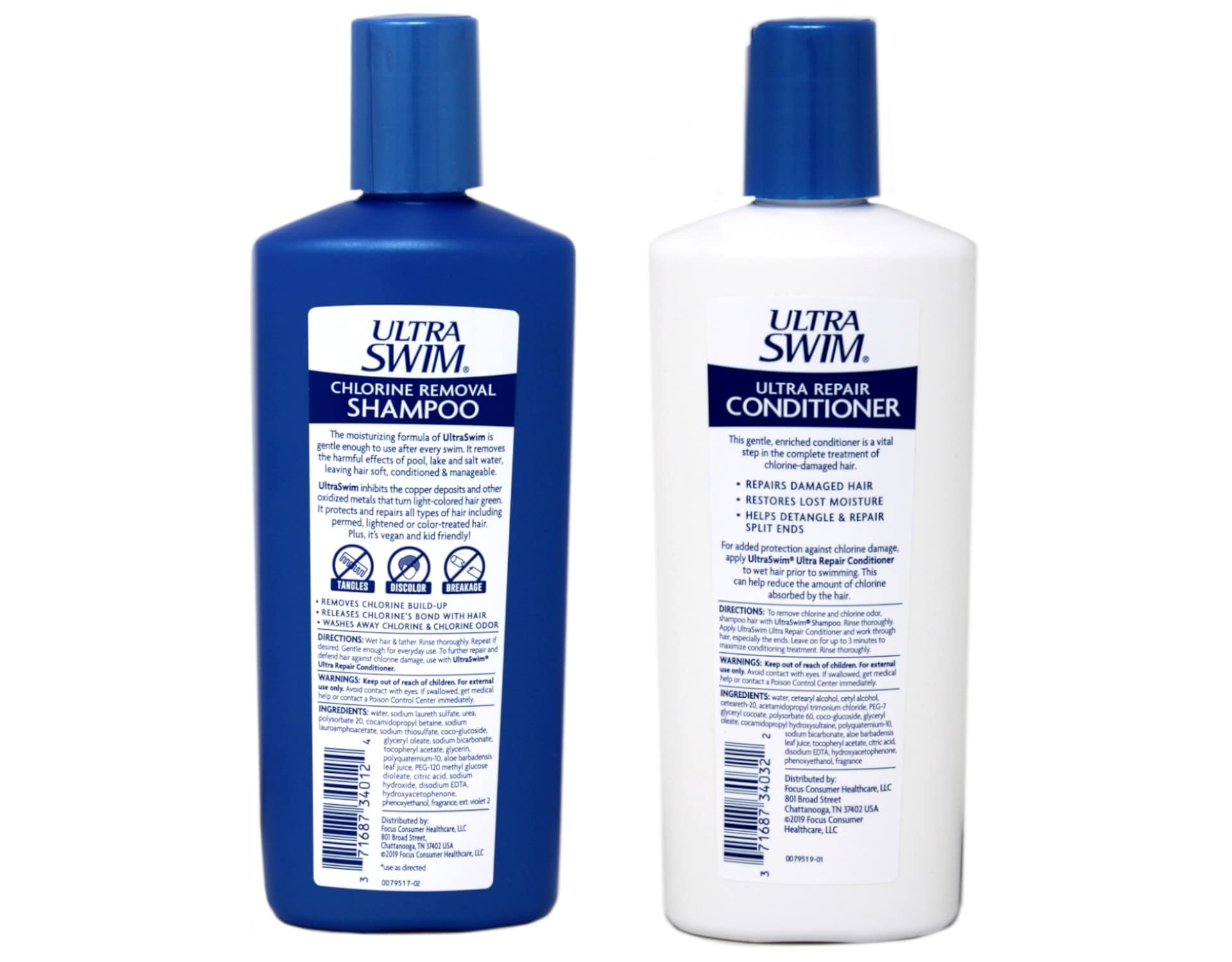 UltraSwim Duo Dynamique de Réparation Après-shampoing: soin démêlant pour cheveux secs et abîmés.