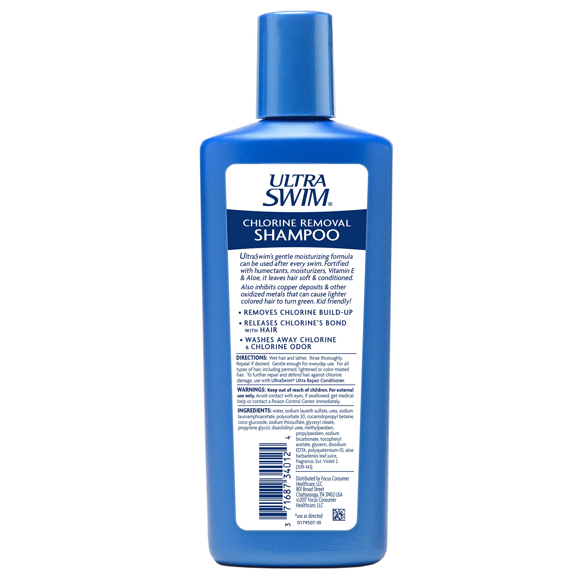 UltraSwim shampoing déchloration vitamine E et aloe – nourrit sans alourdir les cheveux
