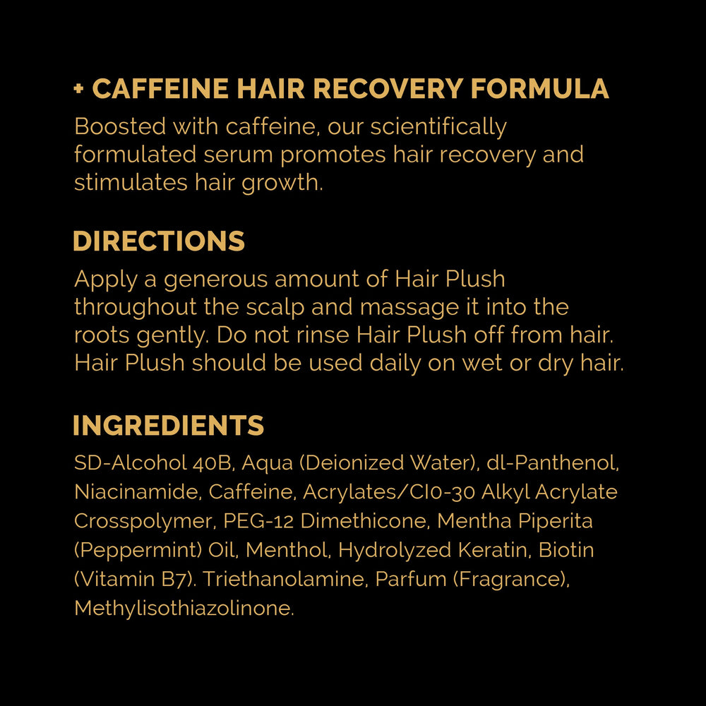 Sérum Ultrax Hair Plush – routine capillaire adaptée pour femmes et hommes.