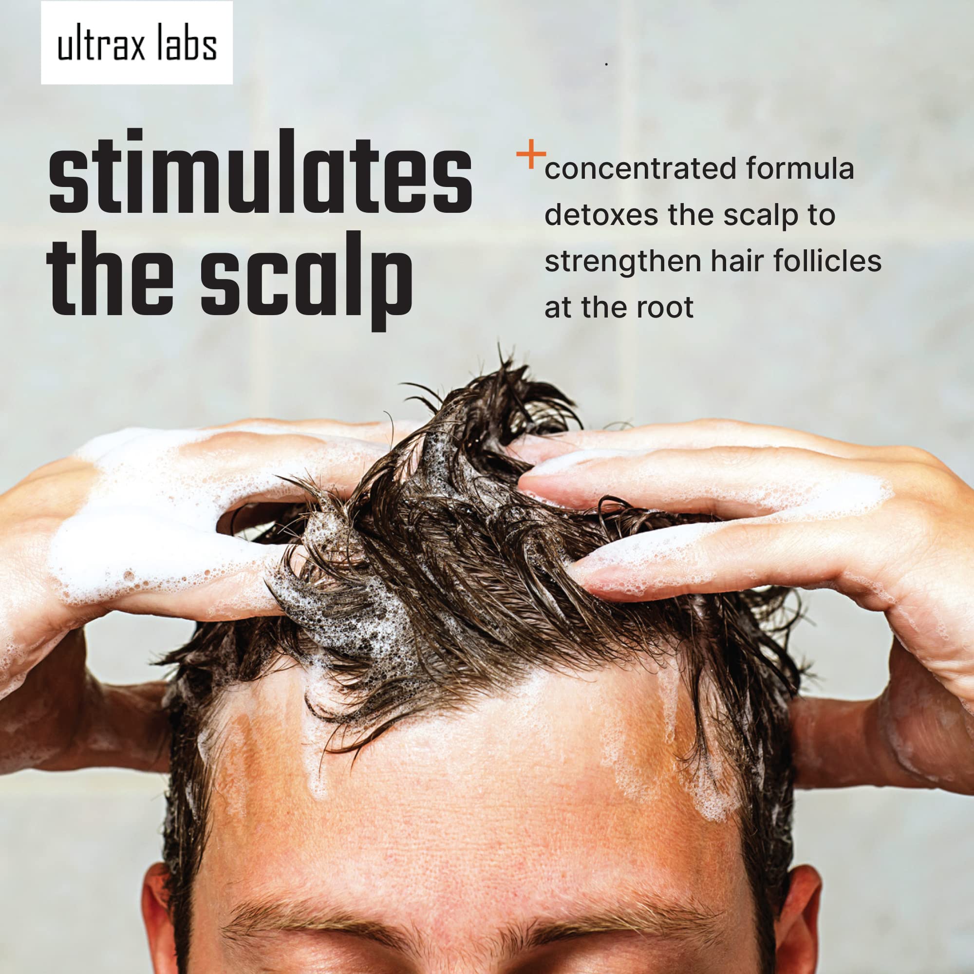 Emballage Hair Solaye Ultrax Labs, prêt à offrir un soin capillaire.