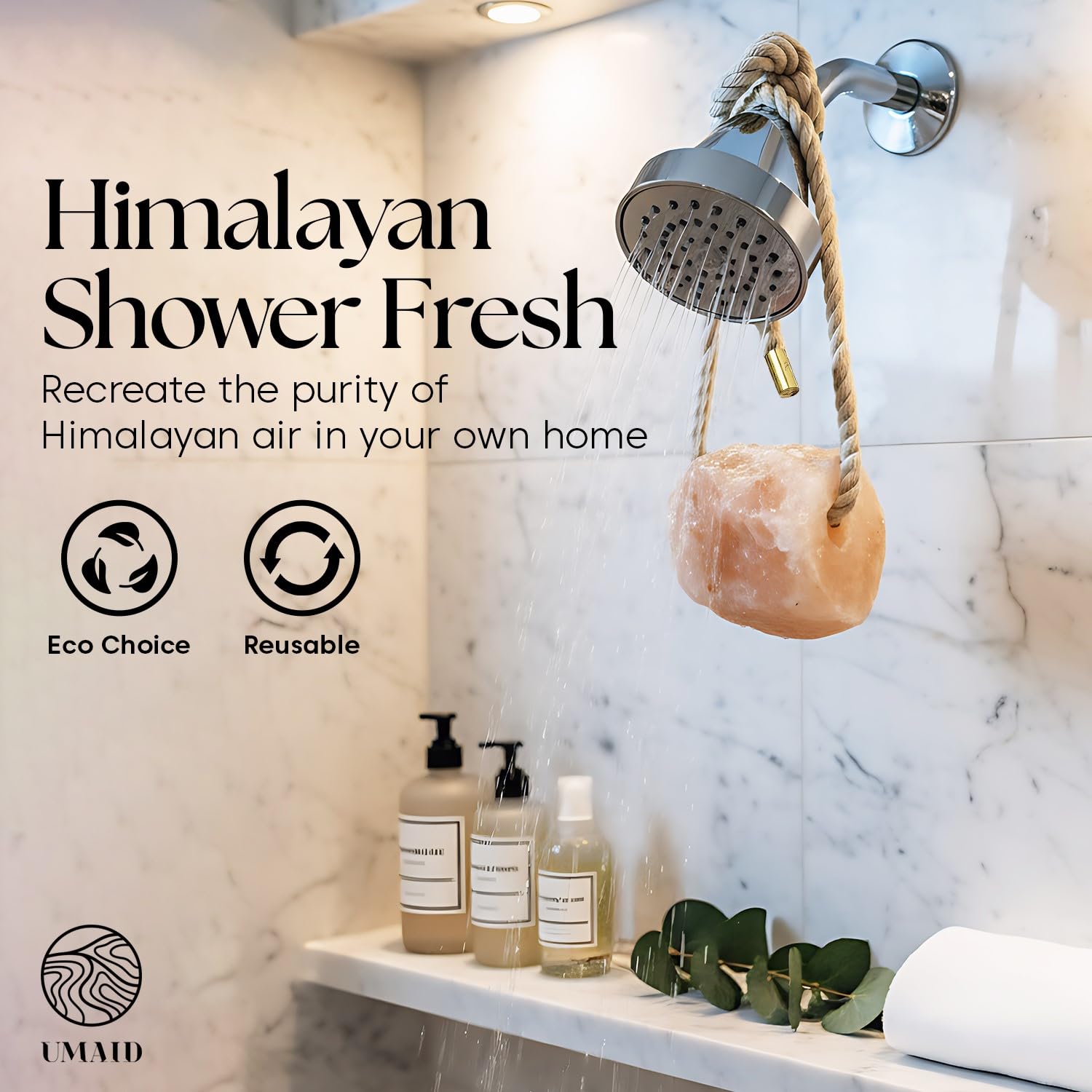 UMAID Objet artisanal – sel de bain solide, artisanal et durable
