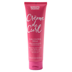 Umberto Giannini Creme De Curl – bouteille élégante pour contrôle des boucles et définition durable.