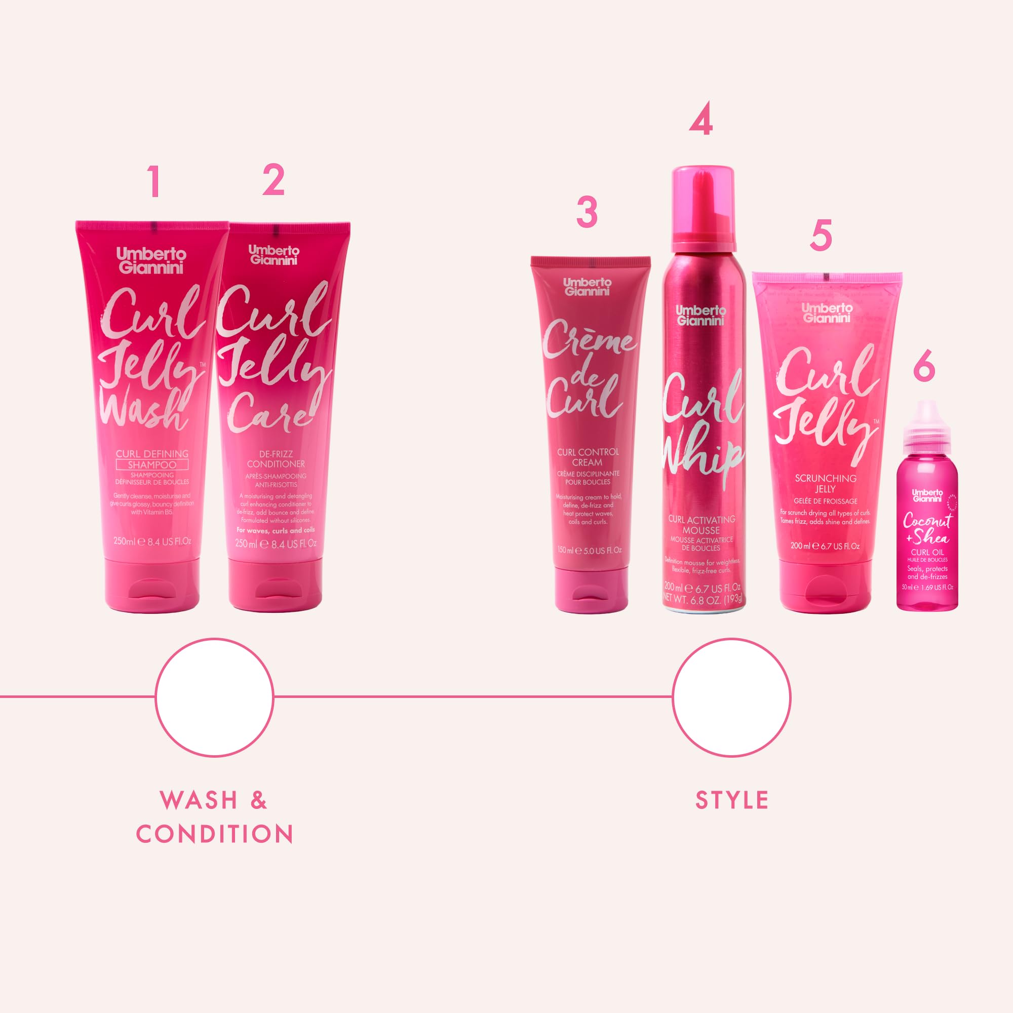 Umberto Giannini Creme De Curl – utilisation quotidienne pour des boucles souples et définies.