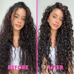 Umberto Giannini Curl Jelly sur cheveux brillants et soyeux après le soin.