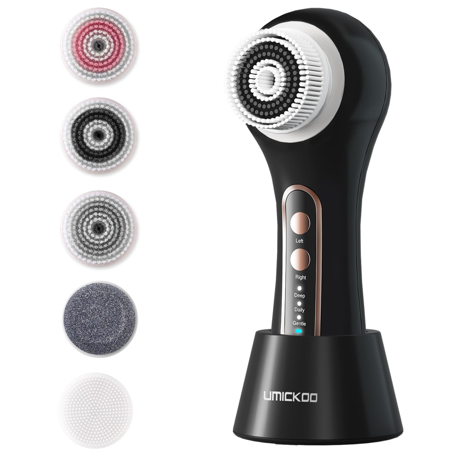 UMICKOO brosse visage électrique en rotation bidirectionnelle prête au nettoyage en douceur