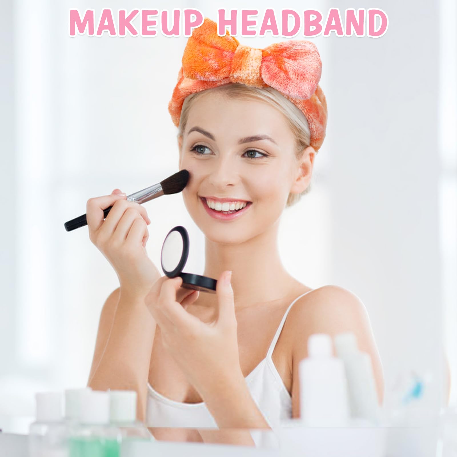 UMIKU bandeau-visage lavable pour soins du visage et masque.