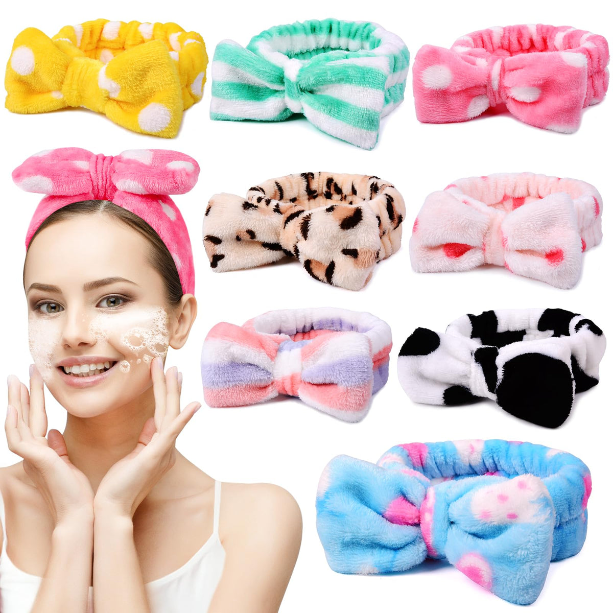 Bandes spa UMIKU noeud corail n°1, parfait pour maintenir les cheveux lors des soins.