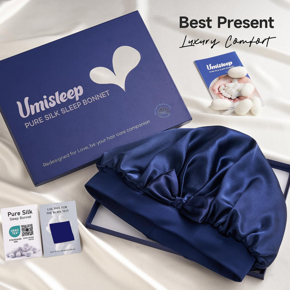 Design bleu marine Umisleep élégant et facile à coordonner.