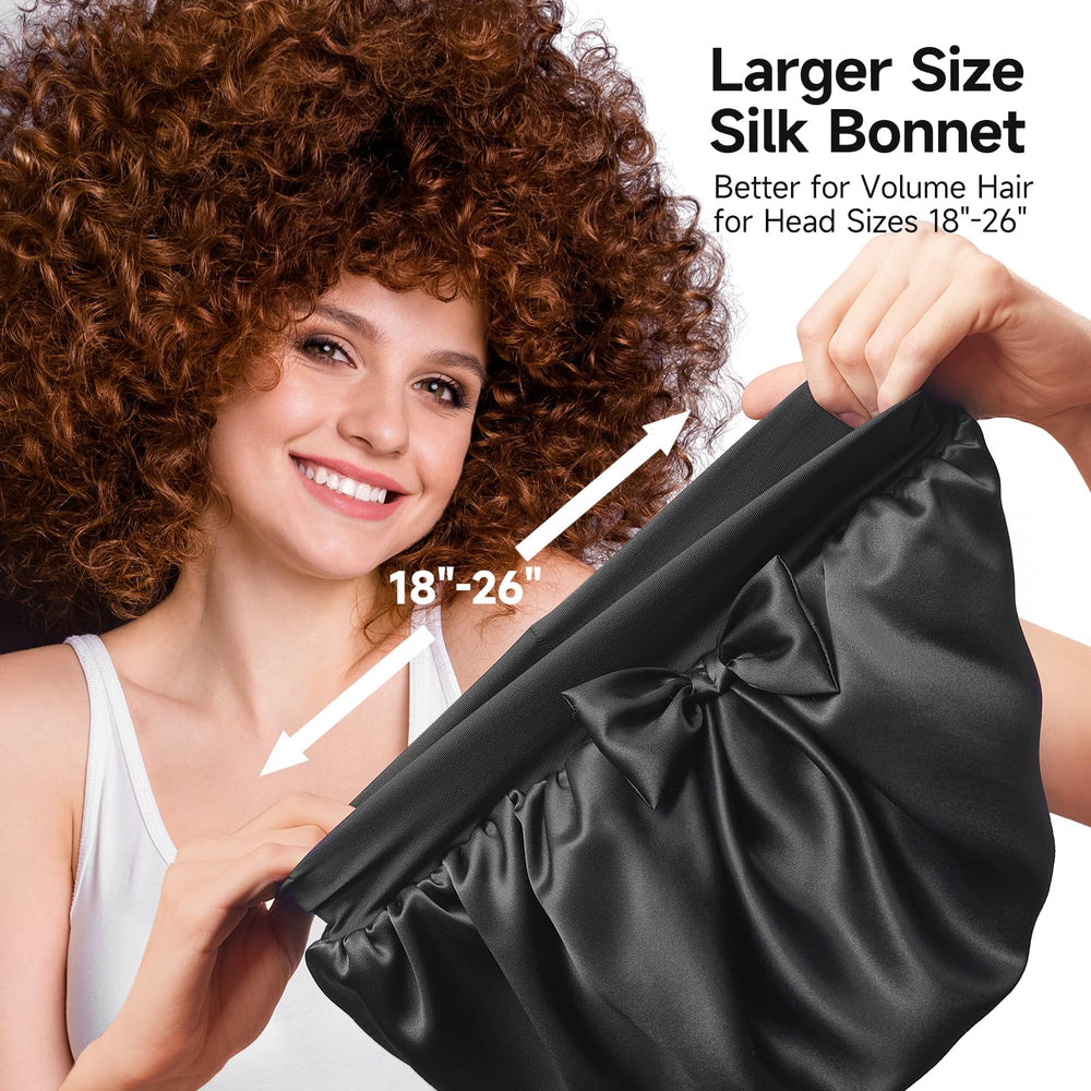Grand bonnet Umisleep taille 18-26 pouces adapté aux cheveux longs.