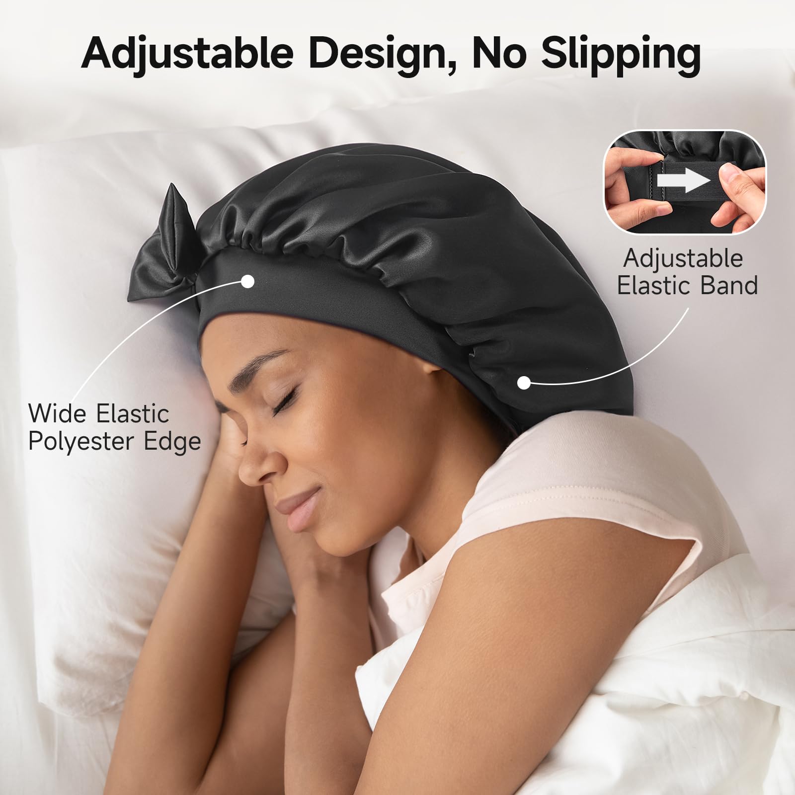 Double couche de soie Umisleep pour douceur durable et réduction des frottements.