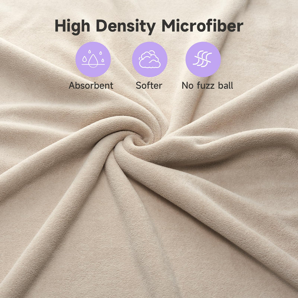 Umisleep serviette microfibre sans peluches pour cheveux