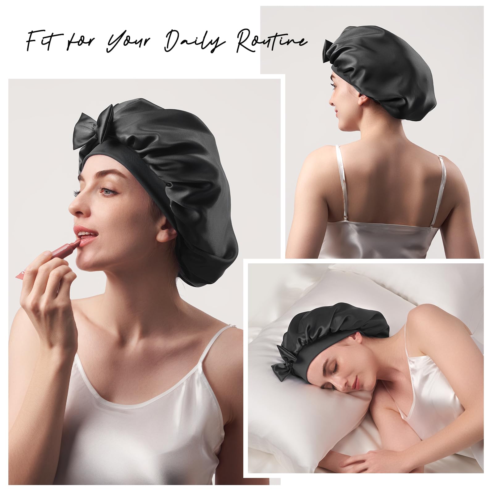 Utilisation nocturne avec Umisleep pour protéger les cheveux et gagner du temps.