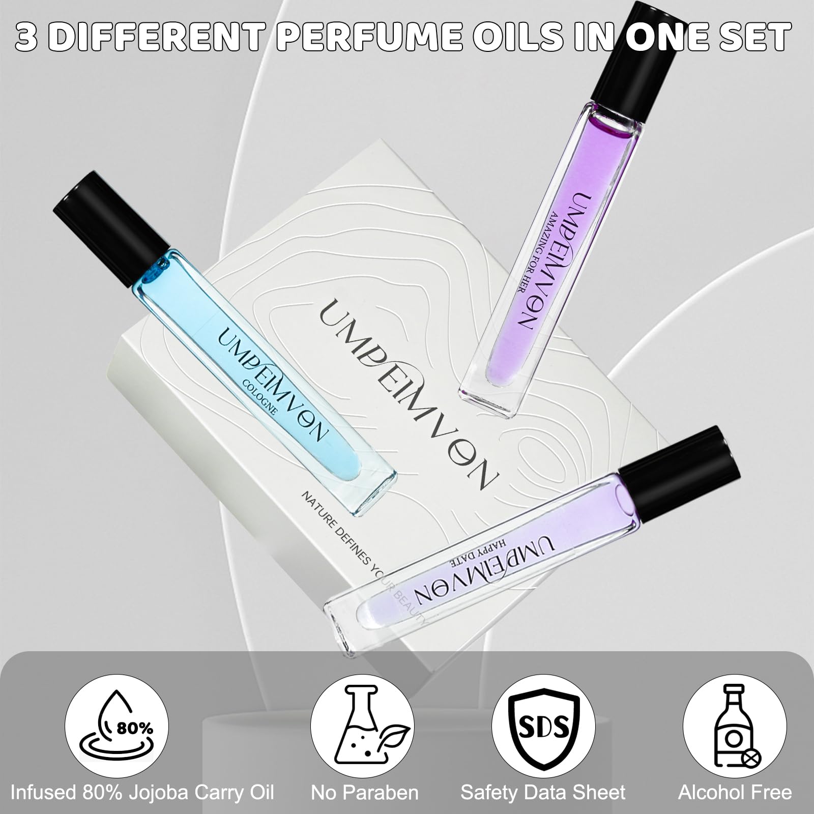 Coffret triple Umpeimvon: trois senteurs pour différentes occasions