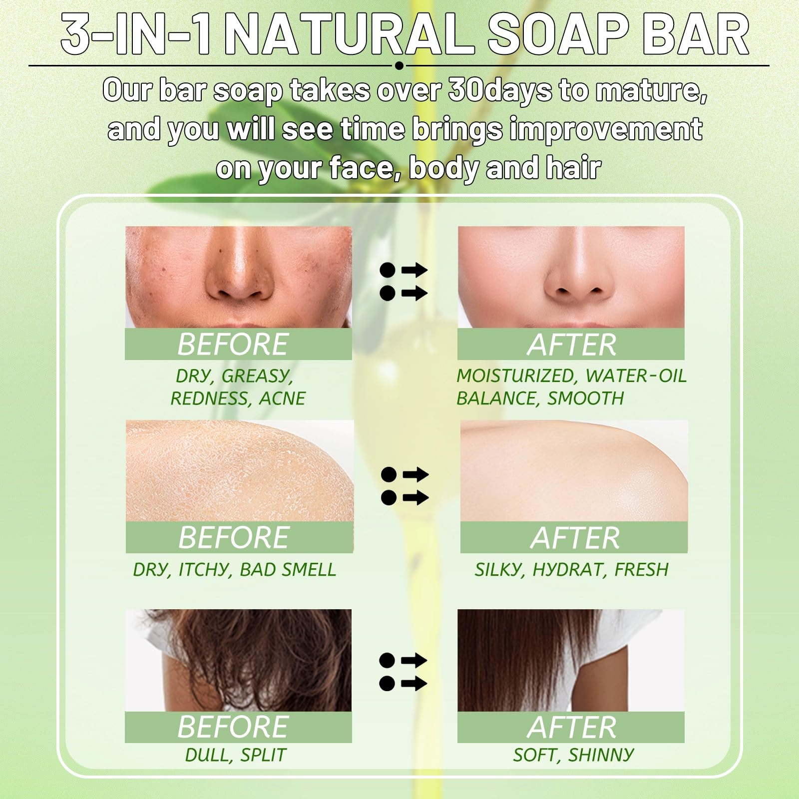 Umpeimvon savon huile d'olive nature emballage minimaliste, facile à ranger.