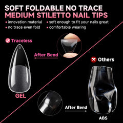 UNA GELLA application maison facile sur ongles stiletto