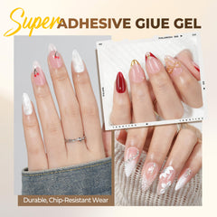 UNA GELLA Base Gel Blooming, fini clair facilitant le travail sur ongles.