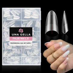UNA GELLA : boîte d extensions d ongles gel amande, finition mate durable.