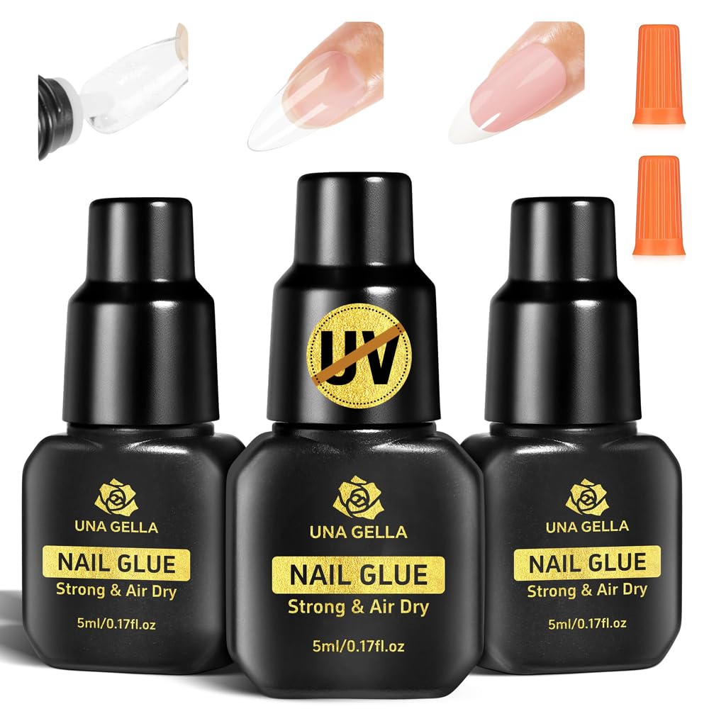 Bouteille UNA GELLA pour ongles prêts à poser avec adhérence durable