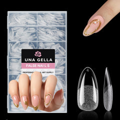 UNA GELLA – Bouts d’ongles amande moyen pour une adhérence durable.