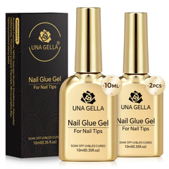 UNA GELLA Colle Gel 9 en 1, bouteille 10 ml pour une utilisation polyvalente.