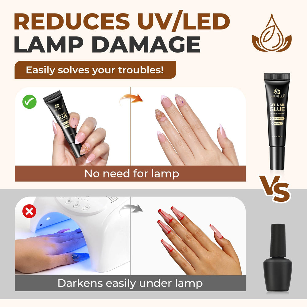 UNA GELLA, compatible avec ongles en gel et extensions