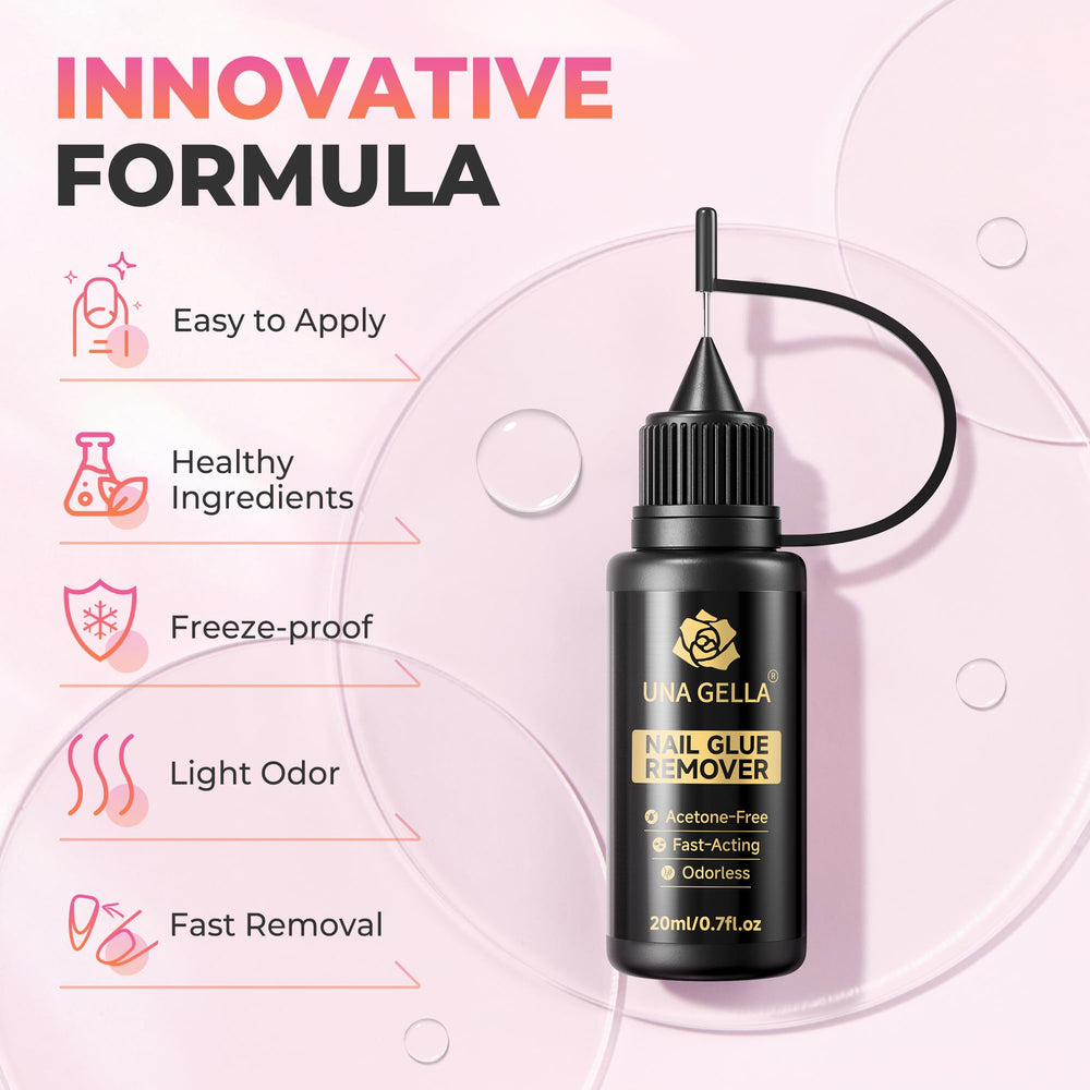 UNA GELLA Kit Brico Ongles: kit pratique pour retrait et réutilisation
