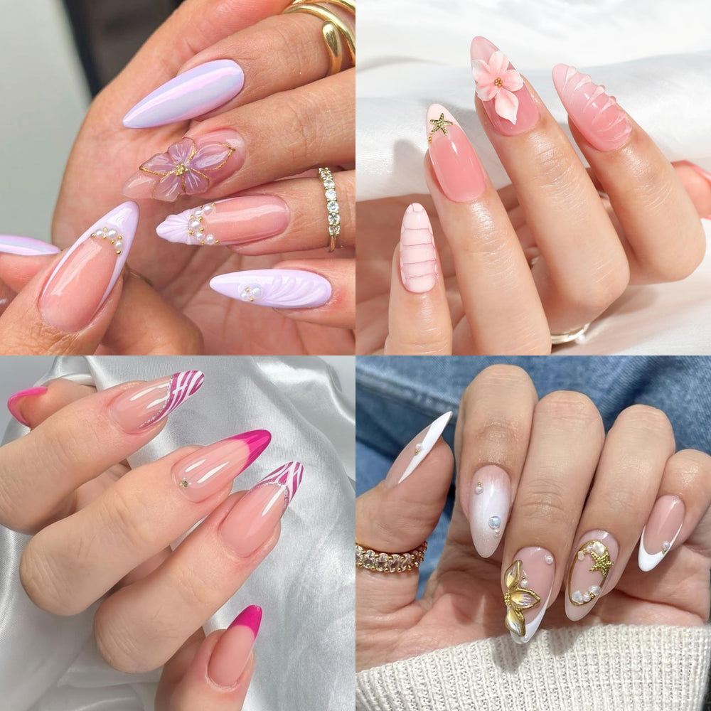 UNA GELLA embouts gel amande ergonomiques, confort et adaptation pour la majorité des ongles.