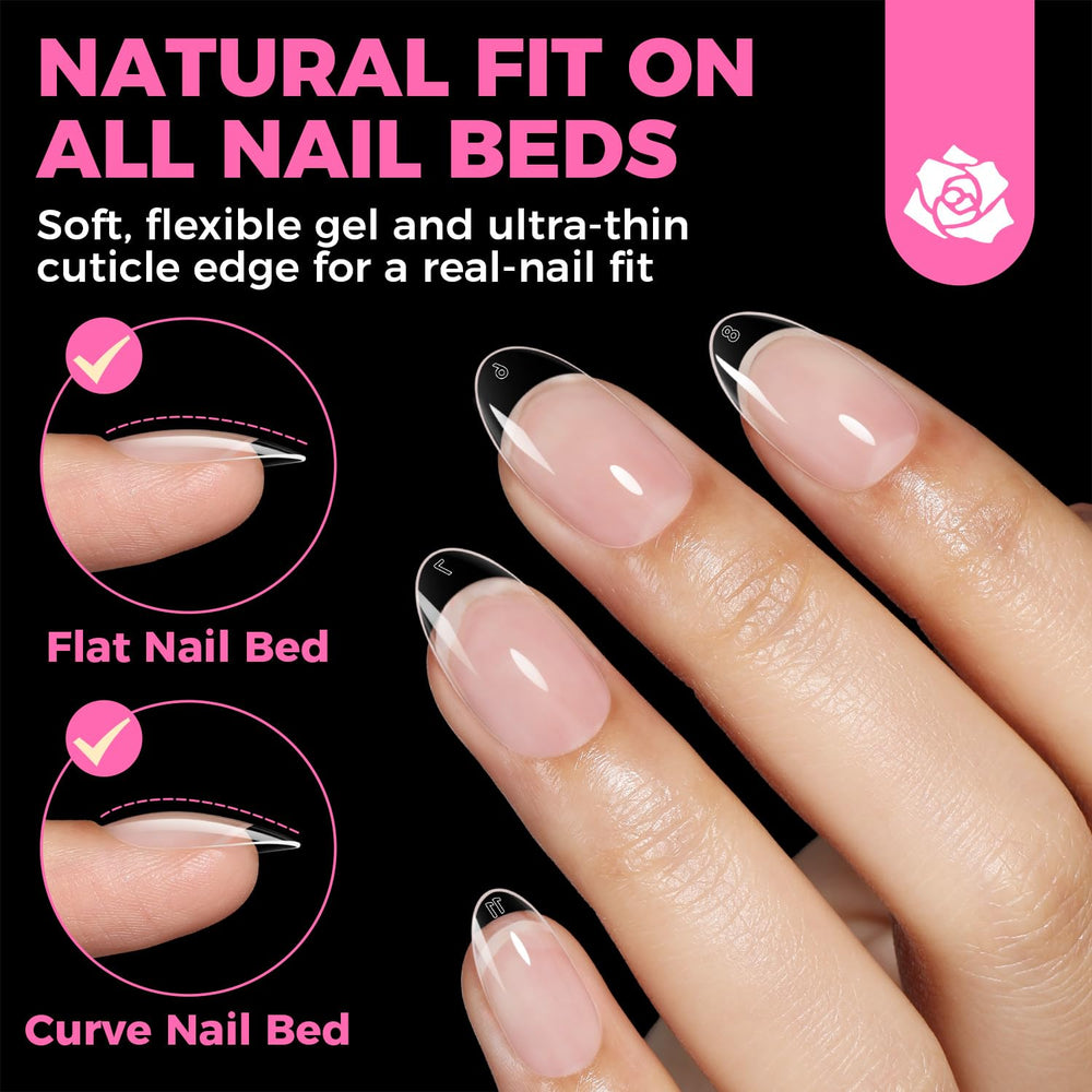 Douze tailles incluses pour les embouts gel oval UNA GELLA.
