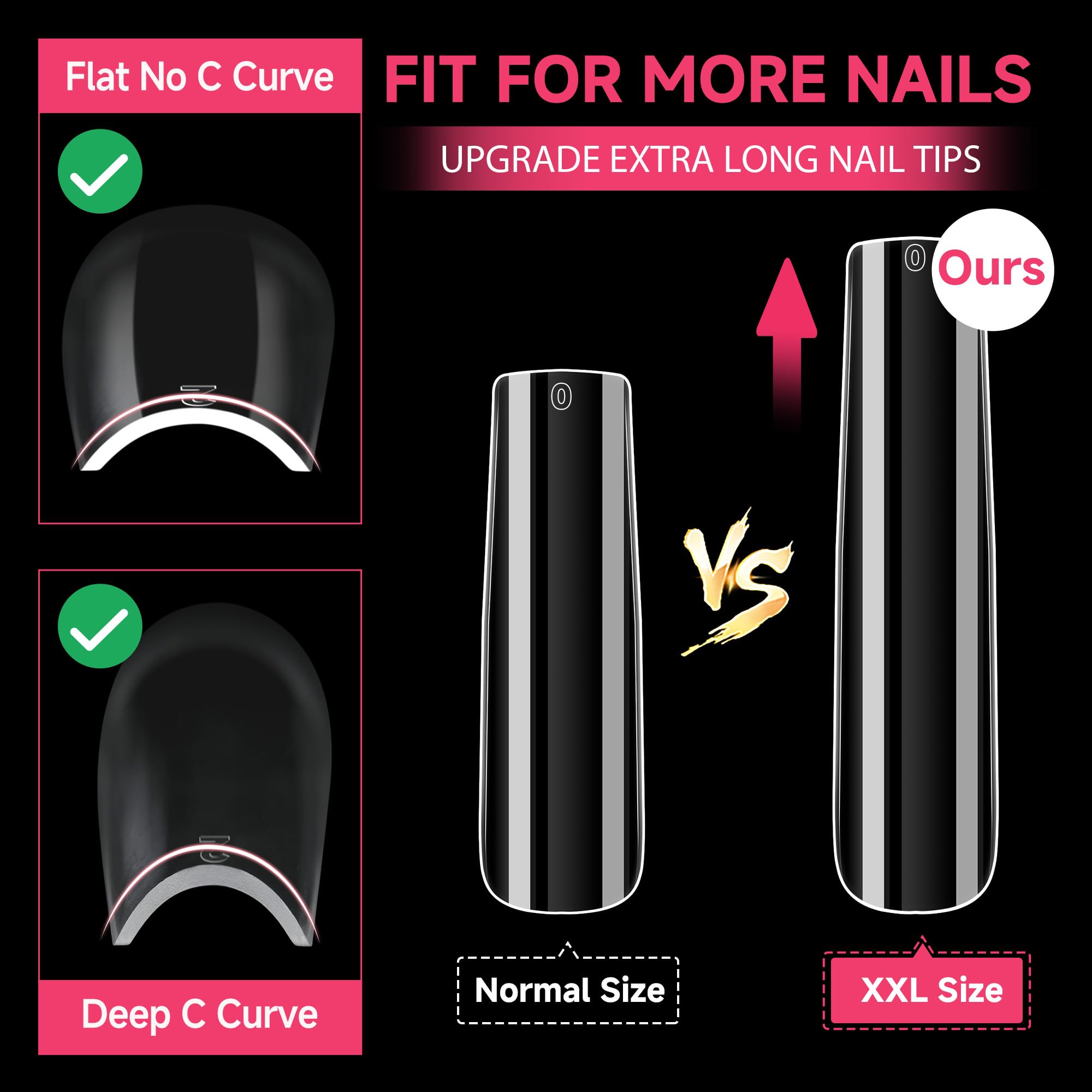 UNA GELLA embouts ongles carres application rapide.