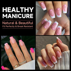 UNA GELLA embouts-ongles-courts-carres-souples offrent flexibilité et confort.