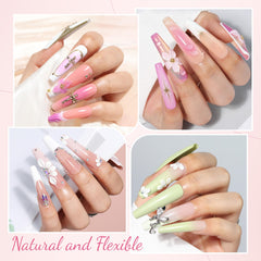 UNA GELLA extensions XXL transparentes sur ongle, pose facile à domicile