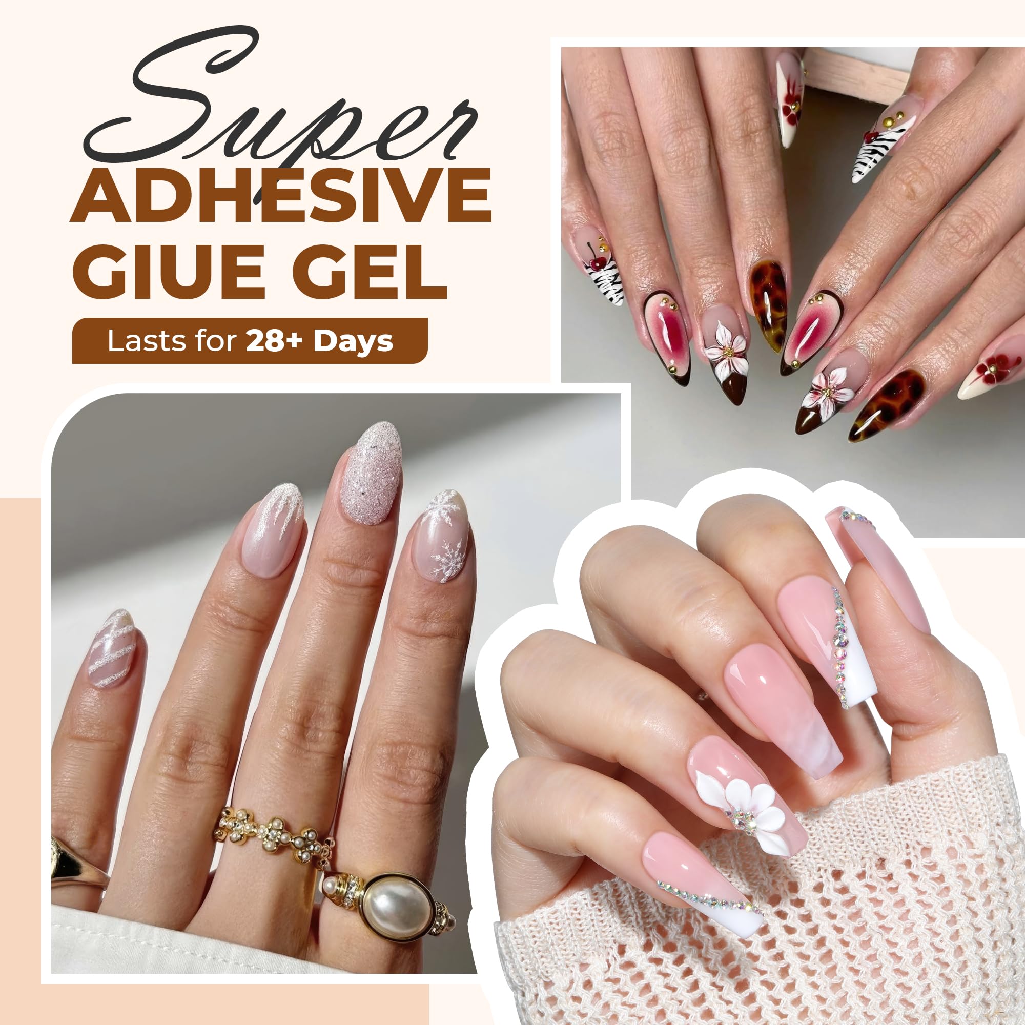 UNA GELLA, formule faible odeur, douce pour ongles et peau