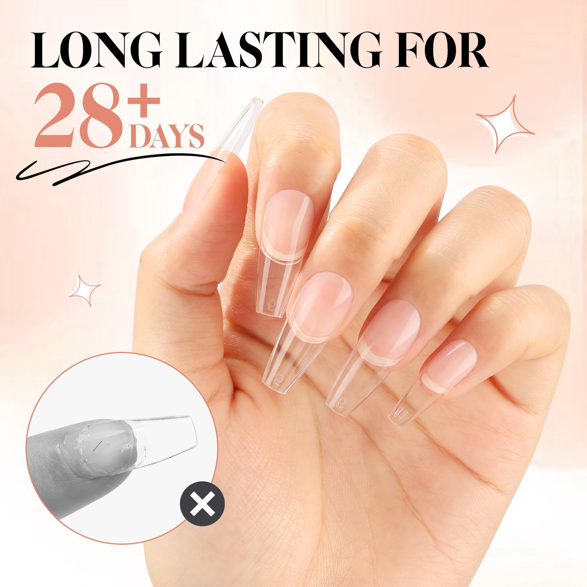 UNA GELLA Gel Nail Glue, contenu 40 ml et conseils d'utilisation.