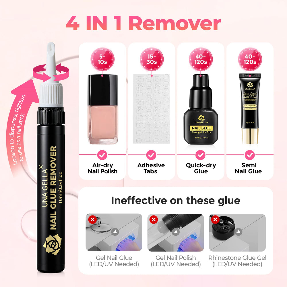 UNA GELLA leak-proof cap highlights travel-friendly design for on-the-go nail removal